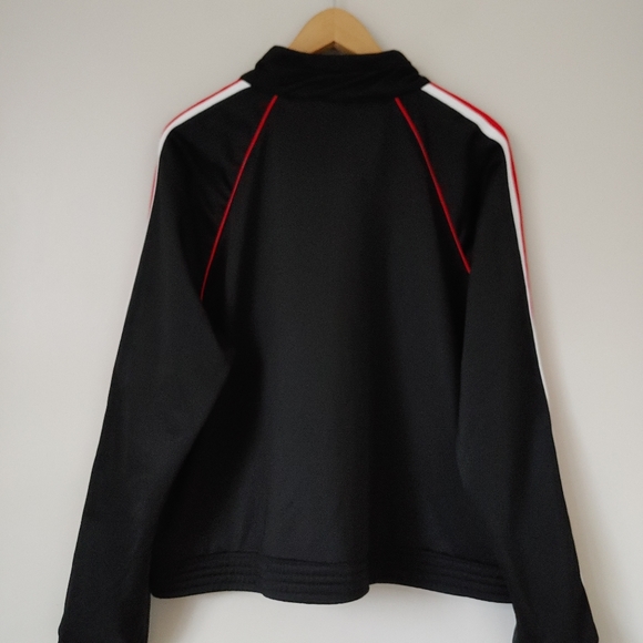 GAP Gapfit Track Jacket Zip-Up Sweatshirt Stripe Black Size XXL - Picture 10 of 16